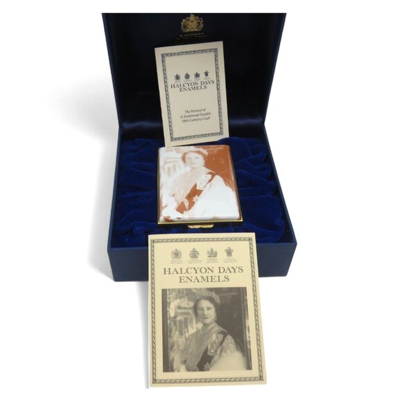 HALCYON DAYS Queen Elizabeth The Queen Mother Limited Edition Box #280 Enamel - Picture 1 of 9